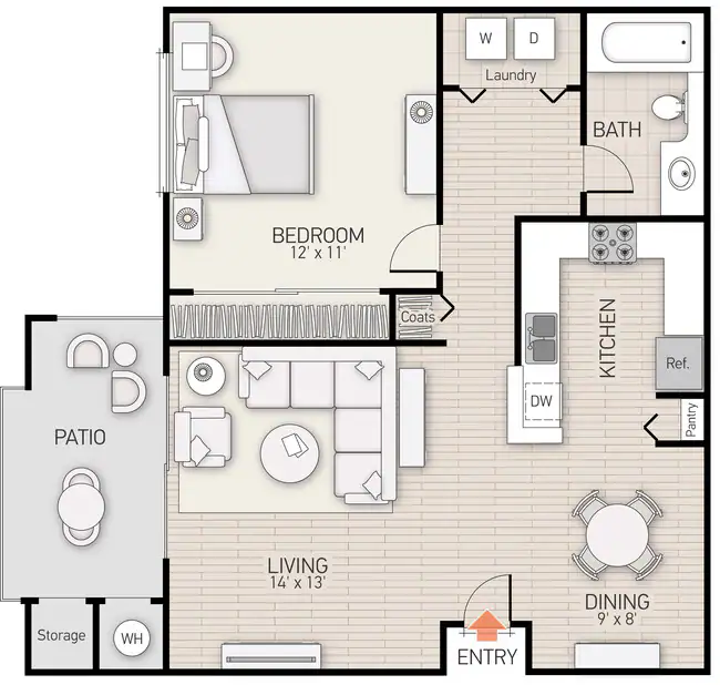 Unit 143 158 floor plan